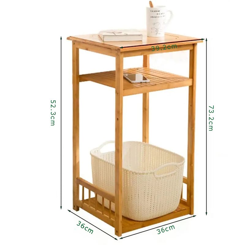 2 Tier anpassbarer Bambus Holzspeicher Seitenschrank Nacht Stand Endtisch