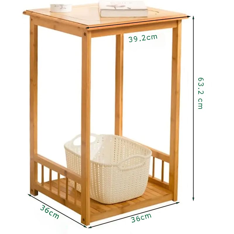 2 Tier anpassbarer Bambus Holzspeicher Seitenschrank Nacht Stand Endtisch