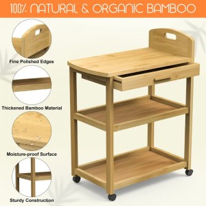 Offenes Regal für die Vorbereitung von Speisen zu lagern