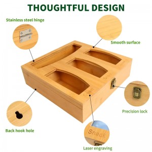 Bambus -Reißverschlussbeutelspeicher