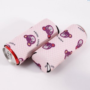 Hochwertige umweltfreundliche schlanke Bier kann kühleres benutzerdefiniertes Logo gedrucktes Coozy gedruckt