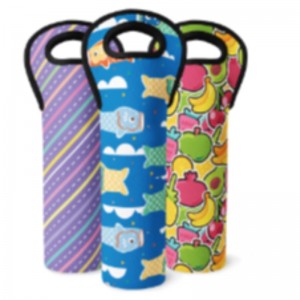 OEM -Werbeprodukte Custom White Neopren Wine Tasche zum Sublimationdruck