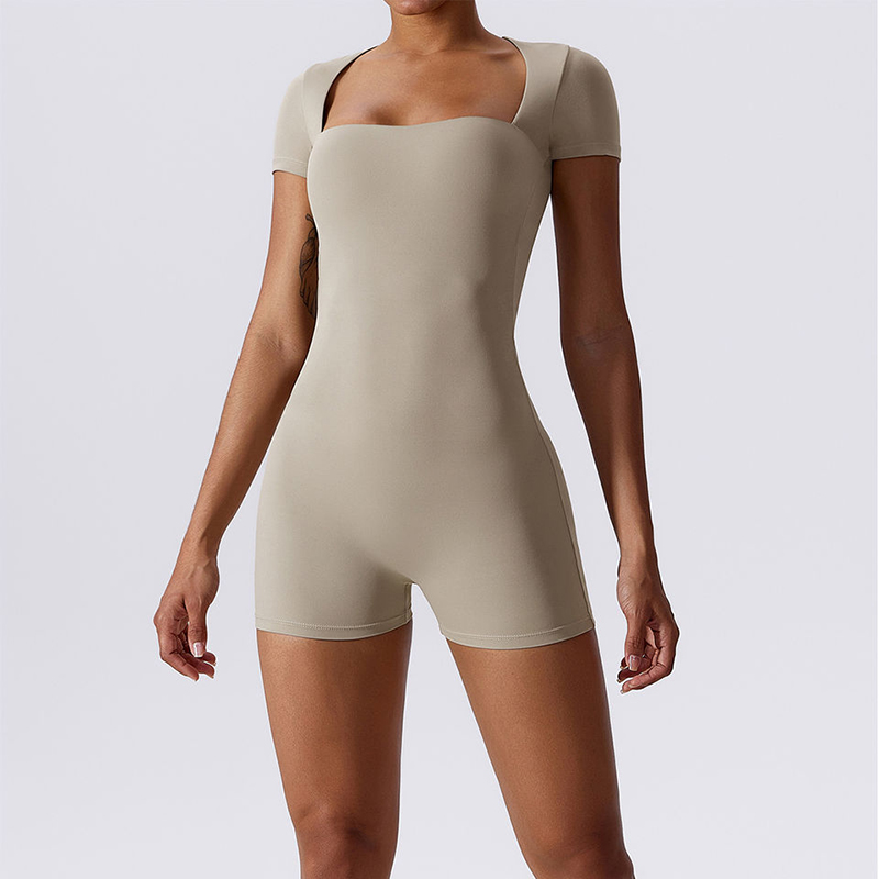 SC1076 Custom hochwertiger Körperbodikatmeter atmungsaktives dehnbares One -Stück -Jumpsuit Rompers Fitness Bodysuit