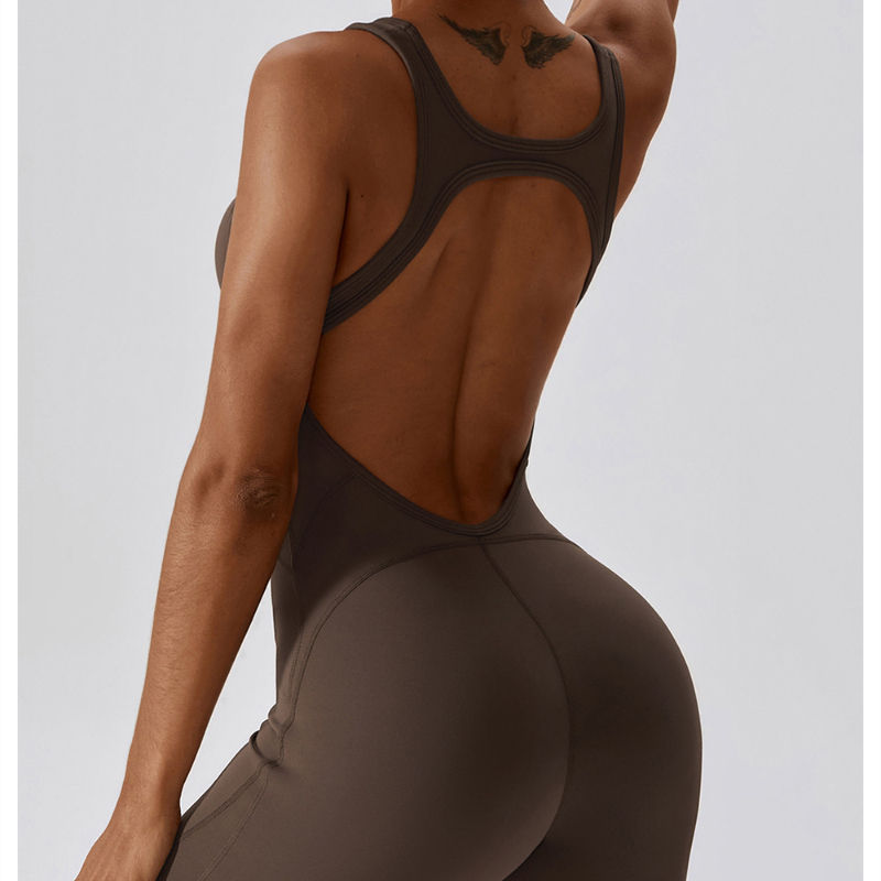 Hochwertige Tracksuit -Trainingssets Yoga Fitness Wear Overalls für Frauen Ein Stückenahtloser Yoga -Sets BodySuit