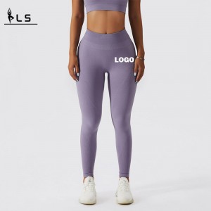 SC10106 Damen Yoga Hosen aktive Verschleiß Leggingsnahtloser Beute Hebedetreide hohe Taille Yoga Legging