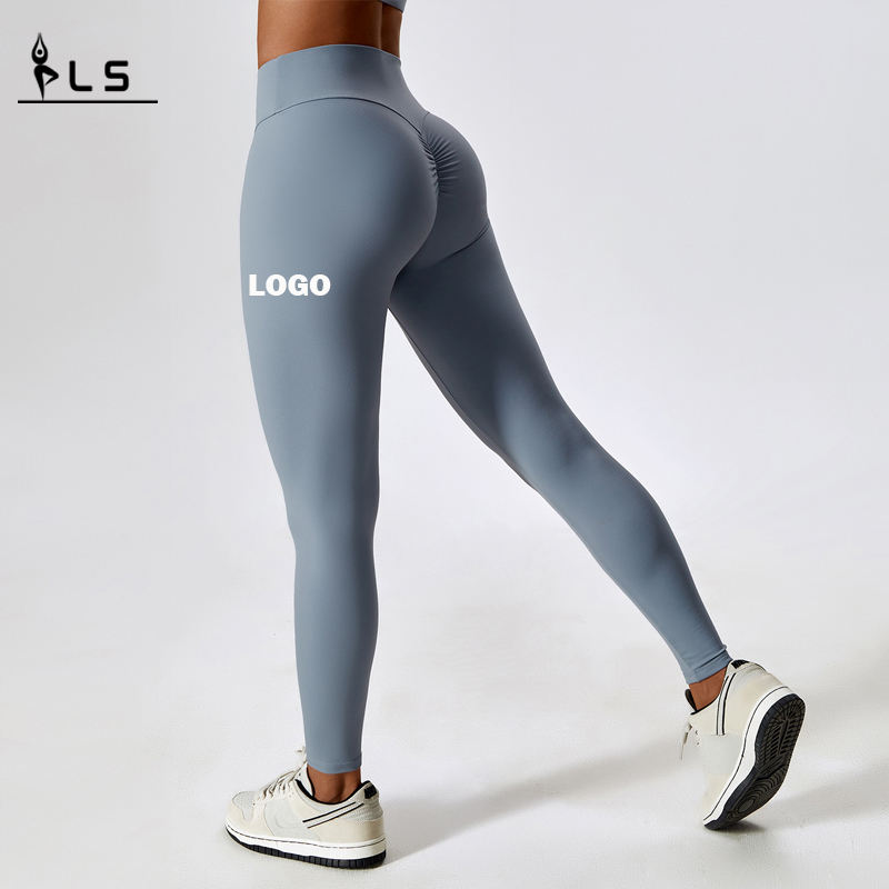 SC10107 Custom atmreable Vier-Wege-Stretchhosen Stretch hohe Taille Schnell trocken Yoga Legging für Frauen