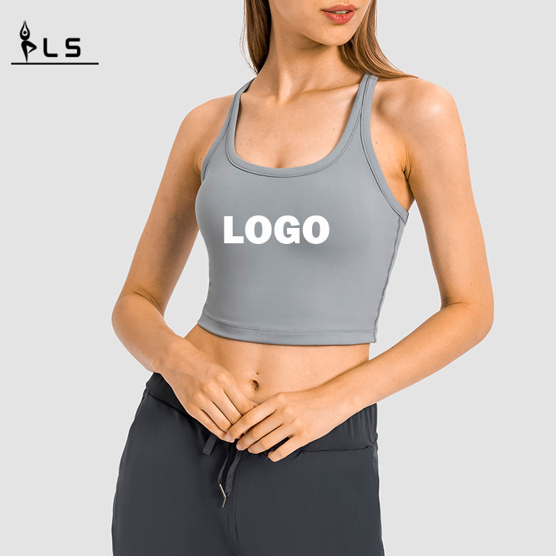 SC10241 Tops Schnell trockener Tanktor-Fitness-Sport-Yoga Fitness Crop Tops Tanktop-Frauen-T-Shirts