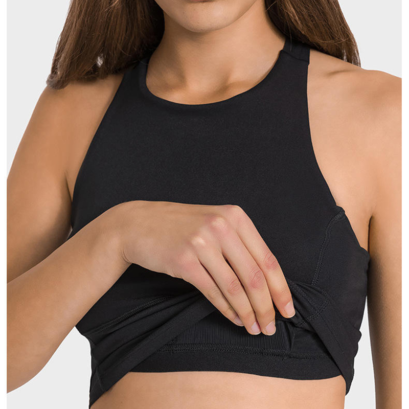 SC10246 Fitness Crop Tops Tank Top Women 's T-Shirts Vest Sportswear Workout Yoga Tanp Top für Frau