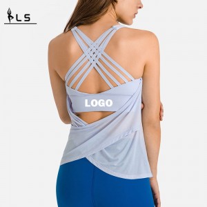 SC10251 Custom Tank Top Stringer Tan Top Bodybuilding Spring Fashion Lose Bluse Yoga Weste