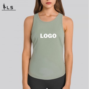 SC10253 Tops Schnell trockenem Tanktop -Top -Fitnessstudio Sport Yoga Damen Yoga Tank Top Open Rücken