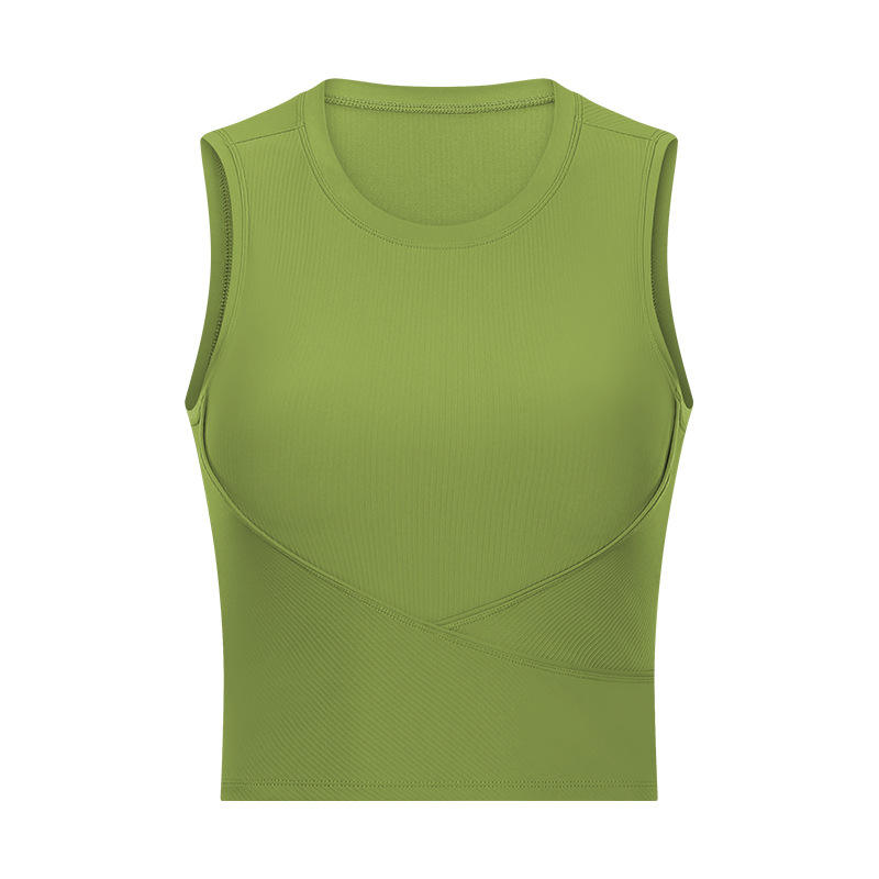 SC10254 Weste Sportswear Workout Yoga Tanktop für gerippte gepolsterte Yoga -Tanktoper BH