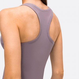 SC10255 Tops Schnell trockener Tanktop -Top -Gymnasten Sport Yoga Kompression geschnittener Yoga -Tanktops mit Pads