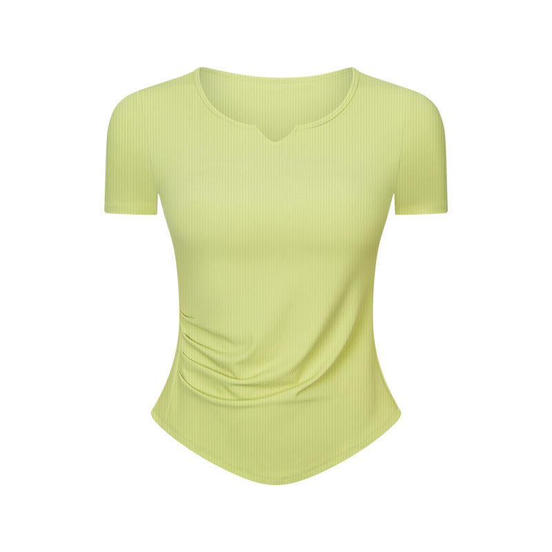 SC10274 Slim Fit T-Shirt Frauen haben eng anliegende Langhülle-Yoga-T-Shirt-Kleidung Yoga Kleidung für Frauen Yoga Top Gym T-Shirt
