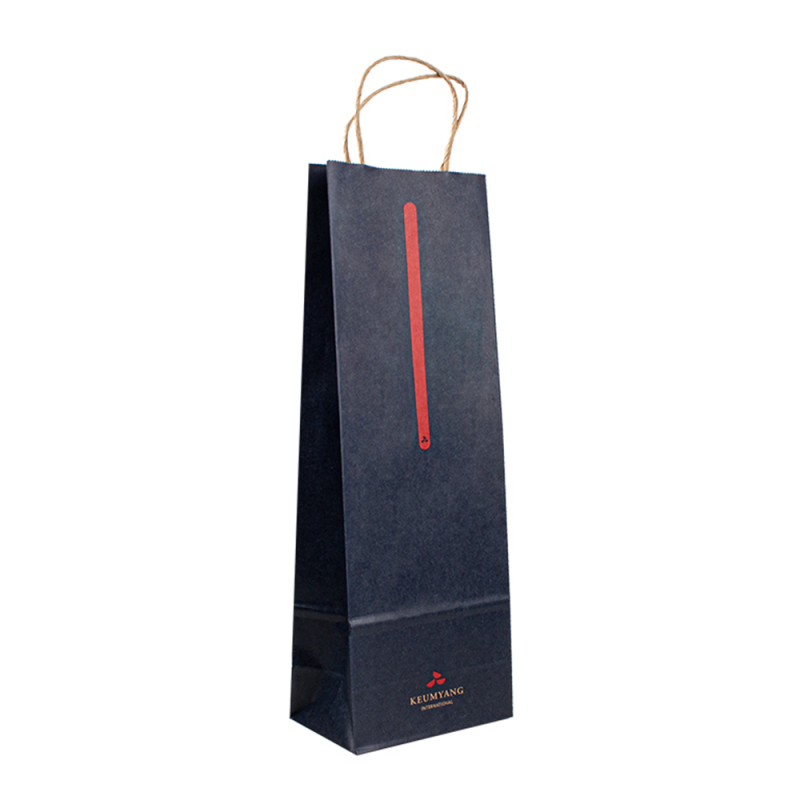 Großer Großhandelspreis brauner Kraftpapiertasche mit kundenspezifischem Print -Logo Einkaufstüte