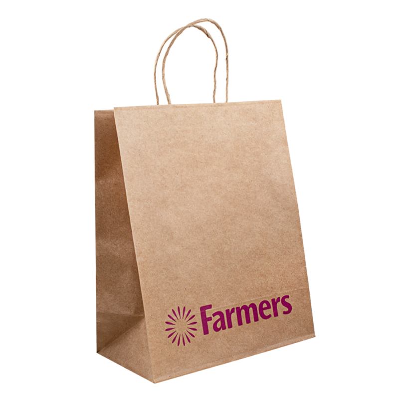 Krafts Bags Paper Shopping Verpackung Logo Luxus -Papiertüten mit Ihrem eigenen Logo