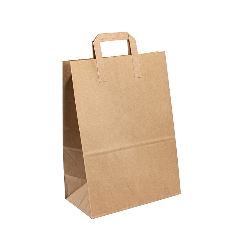 Kraft im Einzelhandel Bolsas Luxus -Papiertüte mit Ihrer eigenen Logo -Kraftpapierbeutel mit Griff