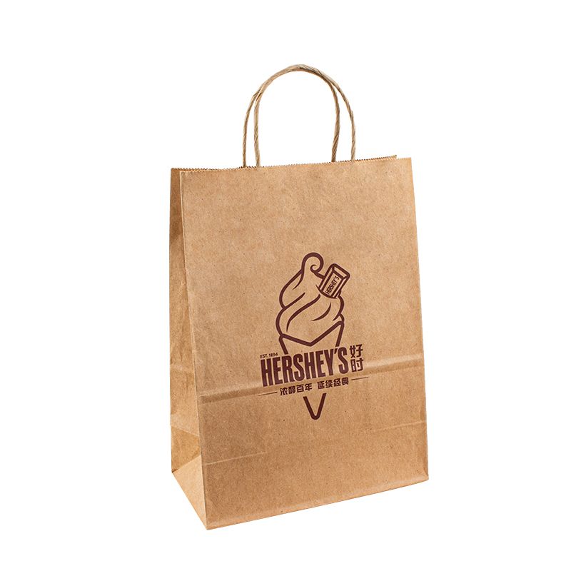 Logo Kraft Shopping Arge Kleidung Luxus Papierverpackungstasche Papiertüte