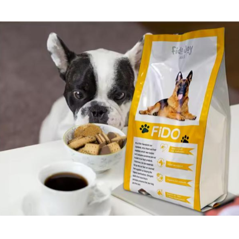 Custom Big 10 kg 15 kg 20 kg wiederverschließbarer Reißverschluss pla pbat biologisch abbaubare Kunststoffhund -Leckerbissen Fütterungssnackverpackung für Lebensmittel