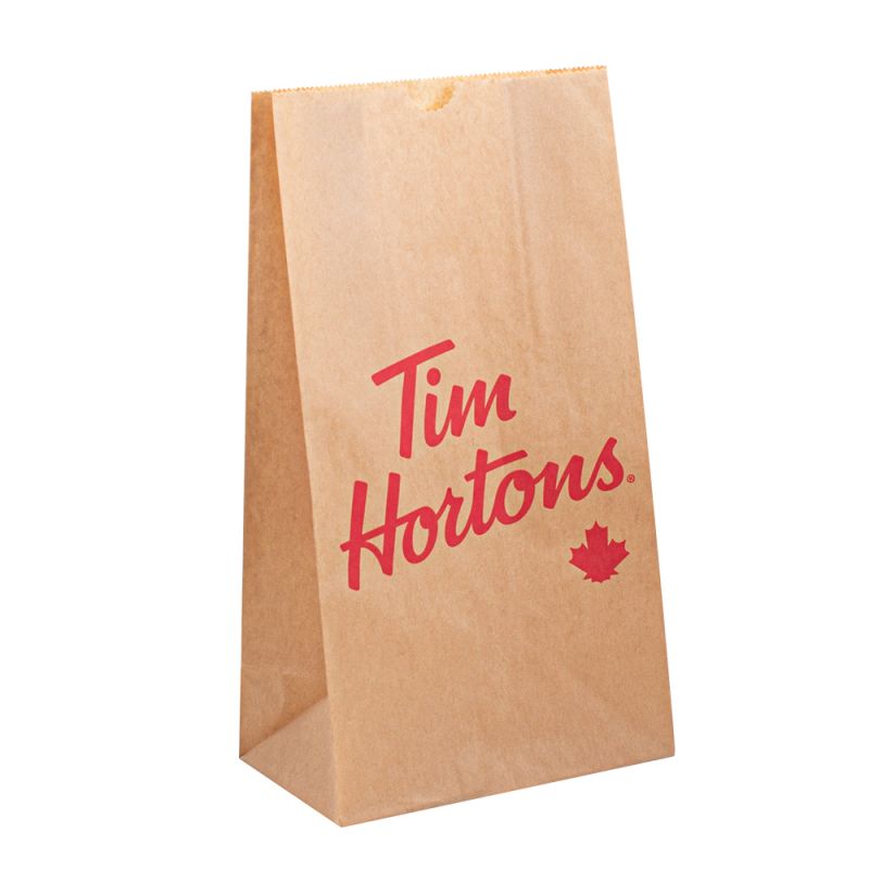 Custom bedruckte Träger Takeout Restaurant Imbissbühne zum Mittagessen Mittagstaschen Papiertüten