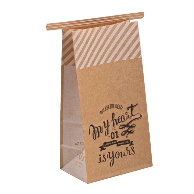 Custom bedruckte Restaurant zum Mitnehmen von Papiertüten für Lebensmittel zum Verpacken