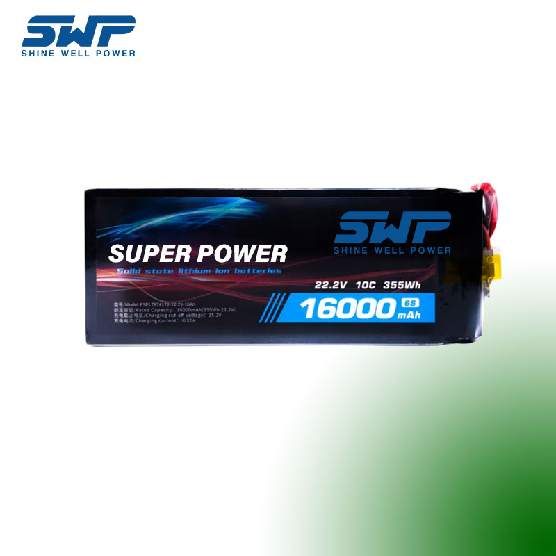22.2V16AH Drohnenbatterie hohe Rate, Hochsicherheits -Feststoff -Batteriepack