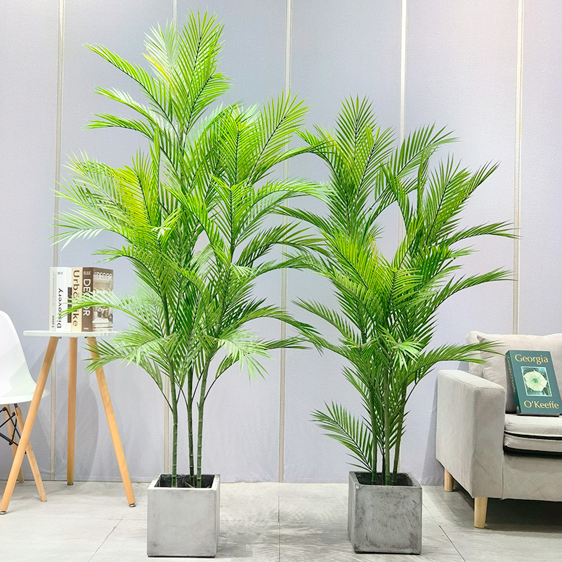 Großhandel Fabrikpreis Areca Palm Dypsis Lutescens Anpassbare künstliche Palme mit Topf