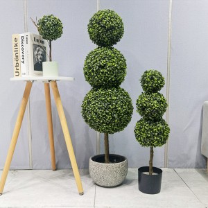 Fabrik direktes Faux Boxwood Langlebige Allseason Safe und harmlose künstliche Grasball für Gartenlieferant Hochzeitsdekoration