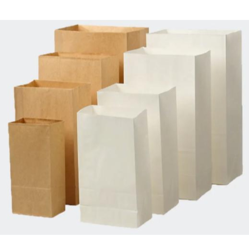 Hersteller Großhandel Einweg -Lebensmittel -Verpackungsbeutel Custom SOS Brown Kraft Papiertüten ohne Griff