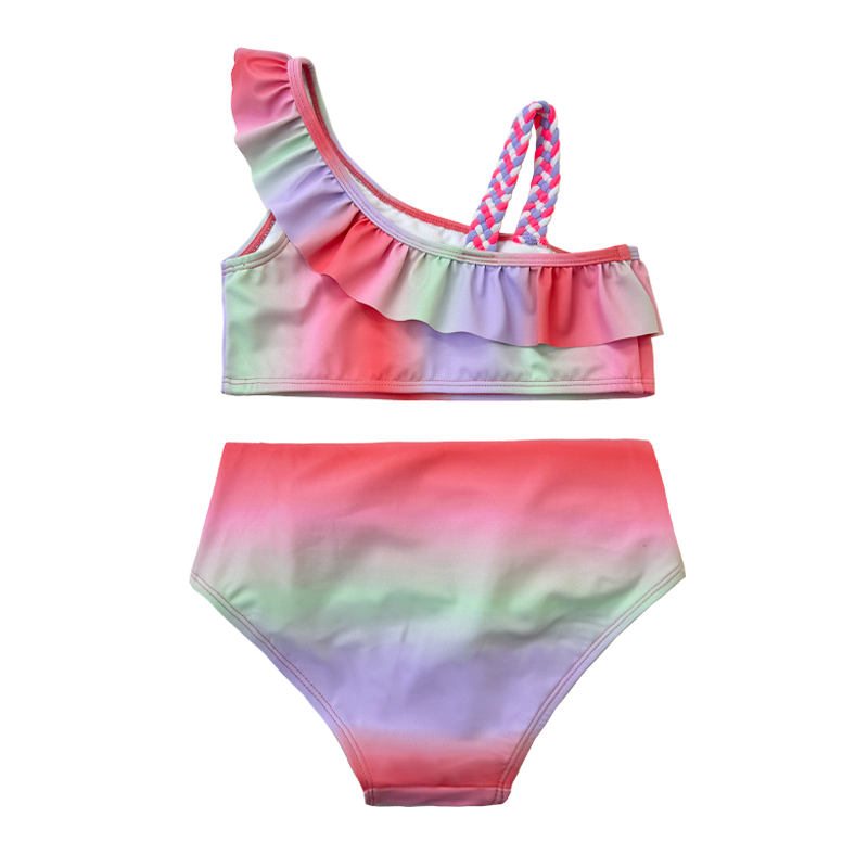 Gradient Color Baby Girl Badeswear Großhandel Girls Bikini Baby Bikini Bikini Badwear OEM