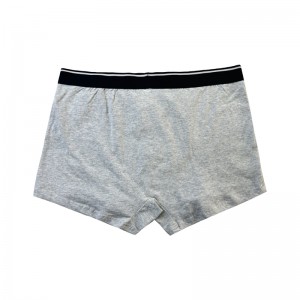 Anpassung einfacher Farbunterwäsche Mode voll bedruckte bequeme weiche Männer Weihnachtsboxer -Slips graue Unterwäsche