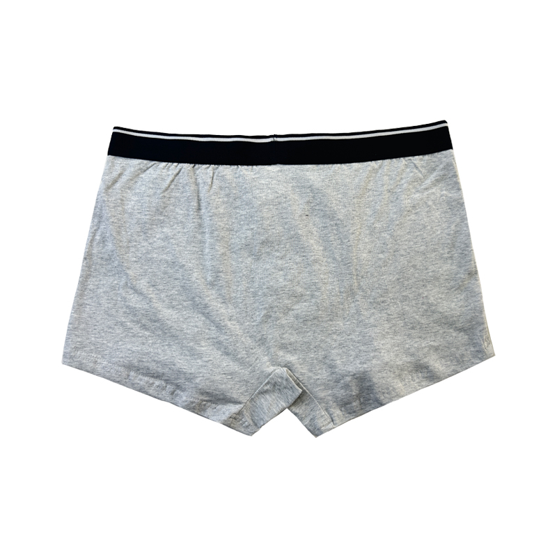 Anpassung einfacher Farbunterwäsche Mode voll bedruckte bequeme weiche Männer Weihnachtsboxer -Slips graue Unterwäsche