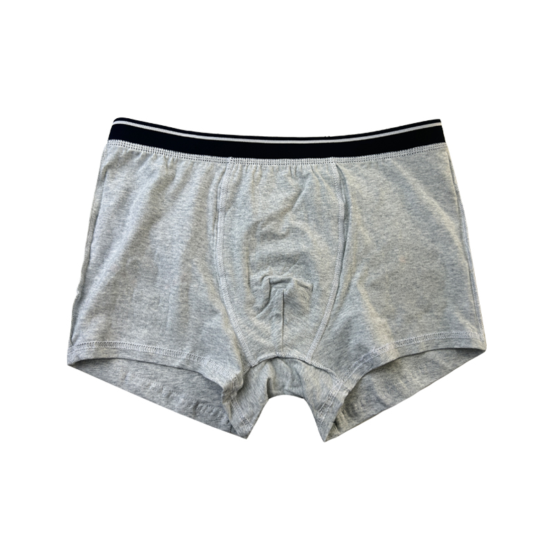 Anpassung einfacher Farbunterwäsche Mode voll bedruckte bequeme weiche Männer Weihnachtsboxer -Slips graue Unterwäsche