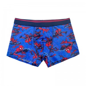 Baby Marine Blue Spider-Man Print Komfort Basic Boy Underpants Farbkontrast