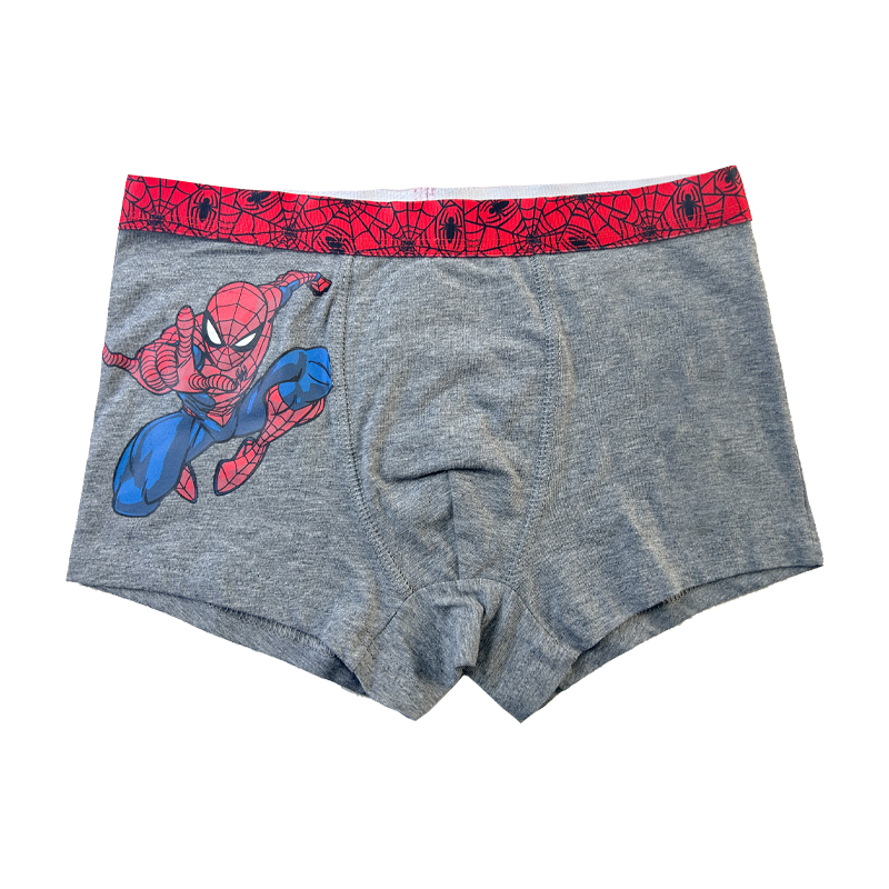 Boy Underpants Spiderman Print Farbe Kontrast Baby grau Unterhose Komfort Basic