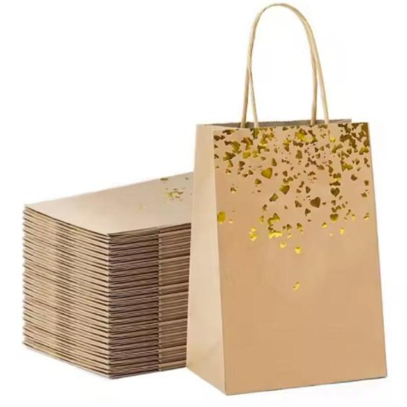 Umweltfreundliche Kraftpapiertasche für Geschenk oder Stoffverpackung recyceln