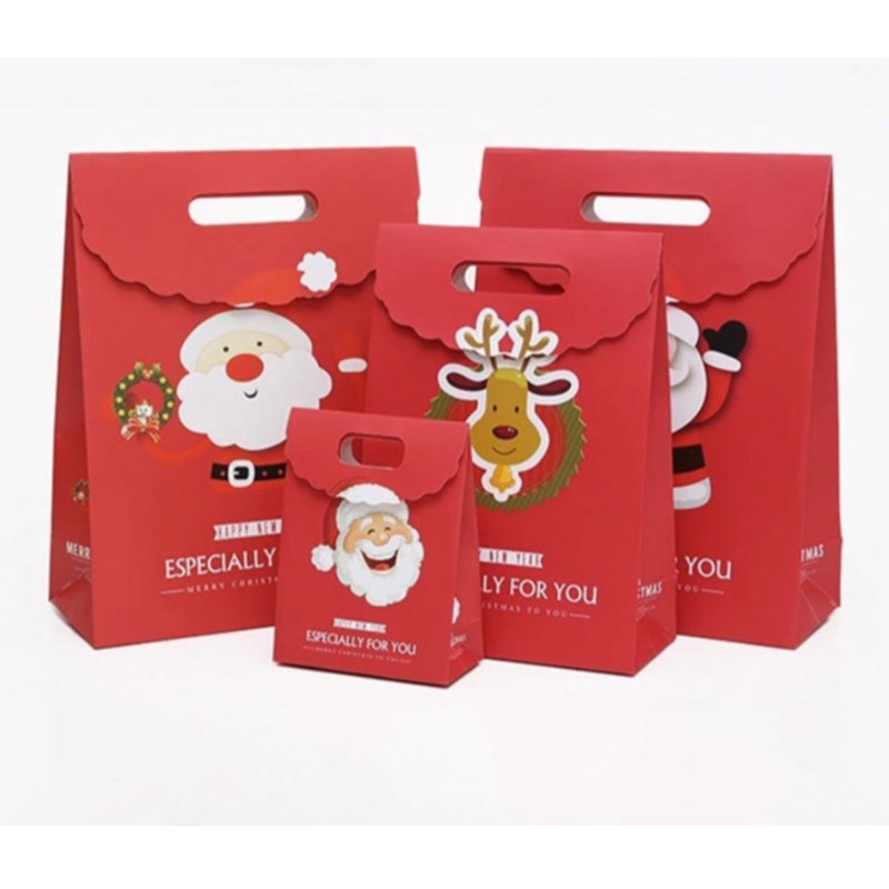 Custom Printing Geschenktüten Weihnachtspartium Papiertüte Herstellung beschichtetes Luxusurlaubs -Einkaufstasche