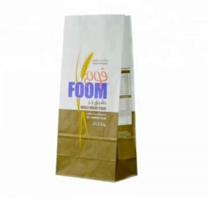 Neuer Stil 1 kg 2 kg Weizenmehl Zuckerverpackung Papiertüte