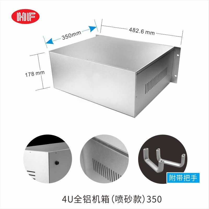 1U 2U 3U 4U 5U Rackmount Industrialgehäuse Voll Aluminium Computer Control Server Fälle Leer -Panels Aluminium -Chassis