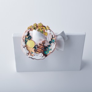 Customized Lacked Glass Badge, kostenlose Probengebühr, für die Sammlung geeignet, Goldmetallabzeichen, Stift, Plattierung