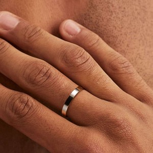 Hongde 14K Gold gefüllte Ringe, zierliche Goldstapelung, stapelbares Band, Größe 4 bis 11