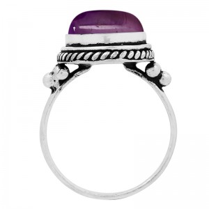 Hongde Mystischer Amethyst-Sterlingring, 925er-Sterlingsilber vergoldet, handgefertigte Statement-Ringe für Frauen, südwestböhmischer Geburtsstein-Ring-Schmuck