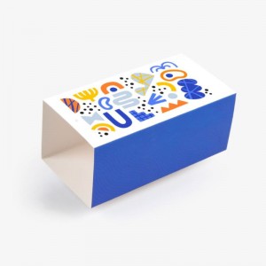 Lebendige abstrakte Geschenkbox