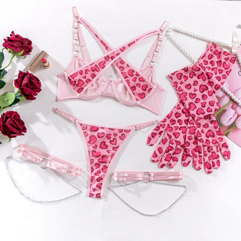 Am besten - Sexy Pink Sehen verkaufen - durch verführerische Frauen\'S Dessous Set (drei - Stückset) My96646price:$119,99