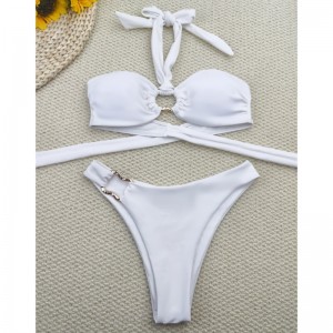 2025neue sexy zwei - Stück Bikini -Set. Europäischer und amerikanischer Stil mit Krawatten,niedrig - Tailliert. Kreuzen - Grenzartikel für Amazon. Bikini Swimsuit XY2513 Preis:$79,99