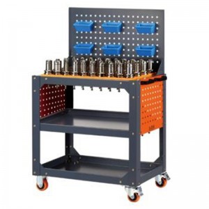 Grey Bossed Bench Pise Tischwagen