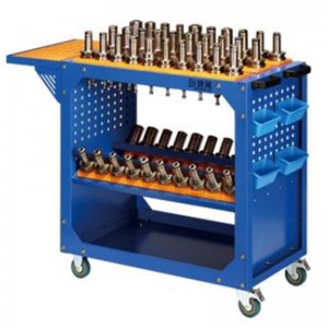 Blue Perforated Panel Tool Cart