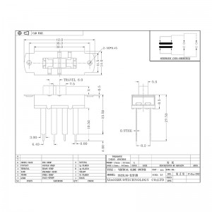 Slide Switch SS23L16 Langstift Toggle Switch Medizinische Geräte Industriegeräte Hochstromschalter drei-STOPPENSCHALTER