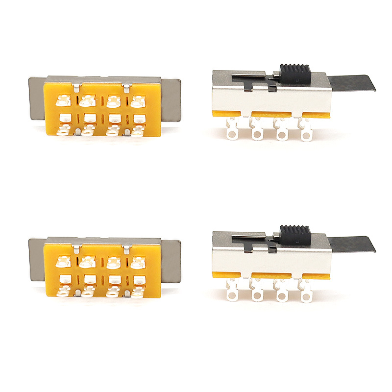 Slide Switch SS23L16, Hochstrom, drei-Position, doppelt-Reihe, 8-Stift, Shredder -Schalter, vertikaler Schalter für mechanische Geräte