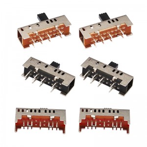 Slide -Switch SS23H06, doppelt-Reihe 8-Pin vertikaler Schaltschalter, vertikaler Schaltungsschalter für elektrische Decke Elektrische Heizung