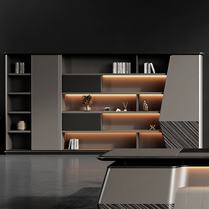 Modell DBT006 Luxus-Panel-style Manager Single Executive Desk, Vorsitzender\Großer Büroschreibtisch mit Stuhlset, Boss-Schreibtisch